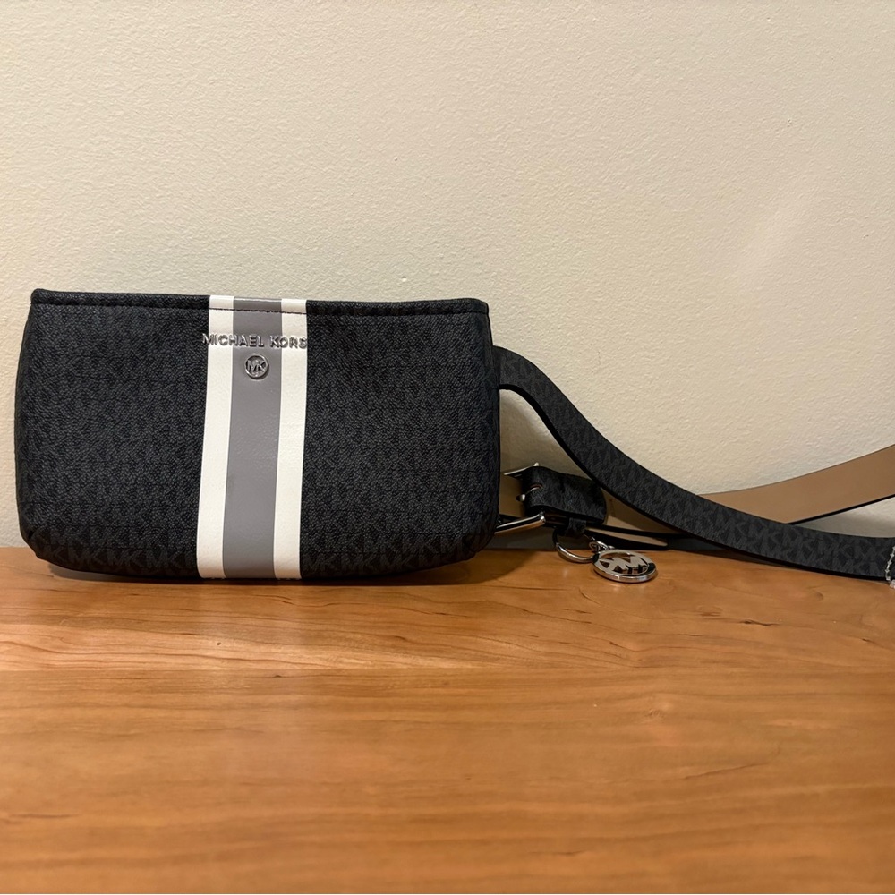 NWOT Michael Kors Striped Belt Bag Fanny Pack L/XL